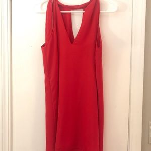 Red cocktail dress